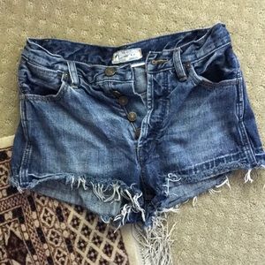 Free People Denim Cutoff Shorts